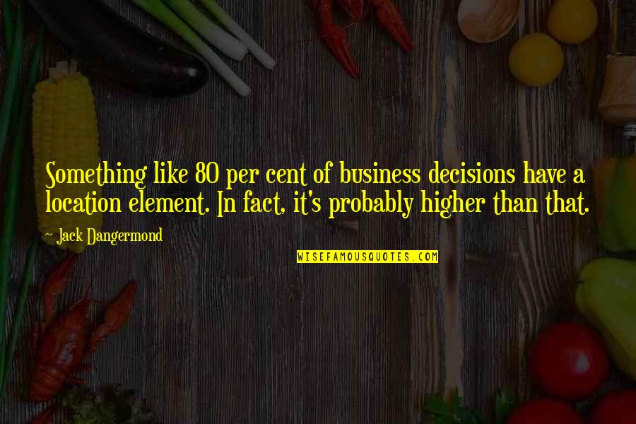 Stonysoil Quotes By Jack Dangermond: Something like 80 per cent of business decisions
