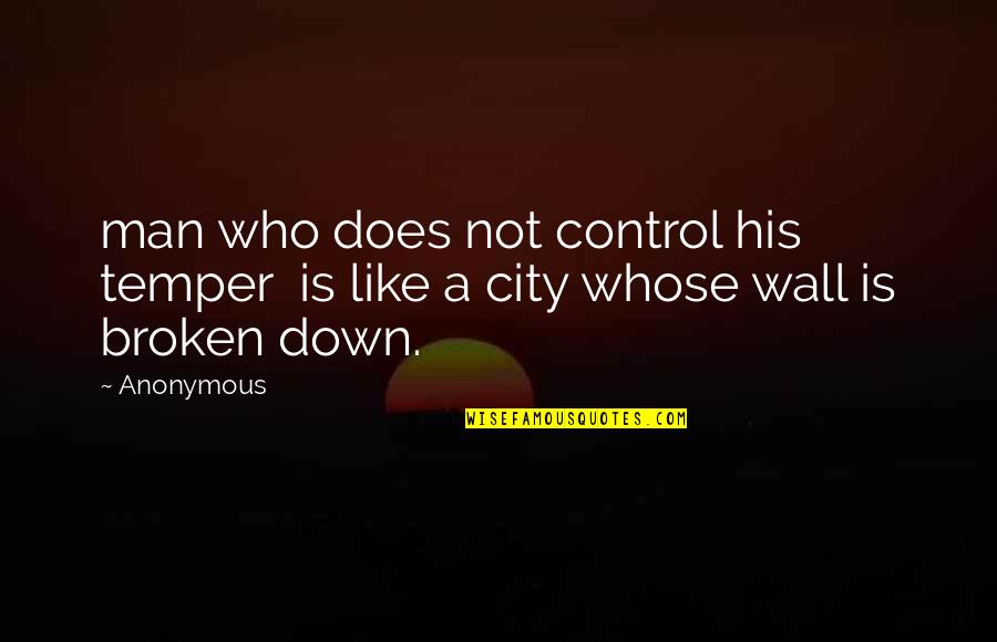 Stop Victim Blaming Quotes By Anonymous: man who does not control his temper is