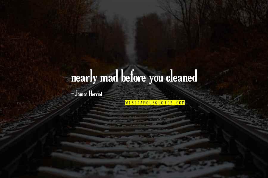 Stoporus Quotes By James Herriot: nearly mad before you cleaned Stoporus Quotes By James Herriot: nearly mad before you cleaned