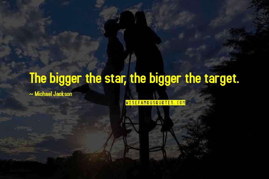 Stoppage Synonym Quotes By Michael Jackson: The bigger the star, the bigger the target. Stoppage Synonym Quotes By Michael Jackson: The bigger the star, the bigger the target.
