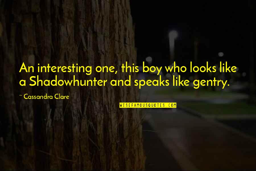 Stories Julian Tells Quotes By Cassandra Clare: An interesting one, this boy who looks like