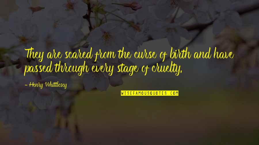 Story Book Reading Quotes By Henry Whittlesey: They are scared from the curse of birth Story Book Reading Quotes By Henry Whittlesey: They are scared from the curse of birth