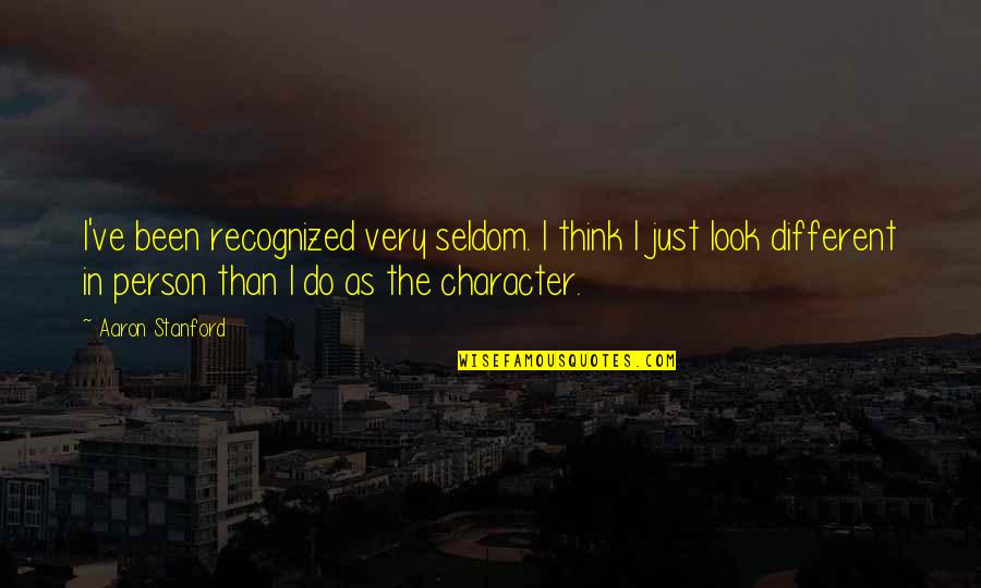 Strafed Synonyms Quotes By Aaron Stanford: I've been recognized very seldom. I think I Strafed Synonyms Quotes By Aaron Stanford: I've been recognized very seldom. I think I
