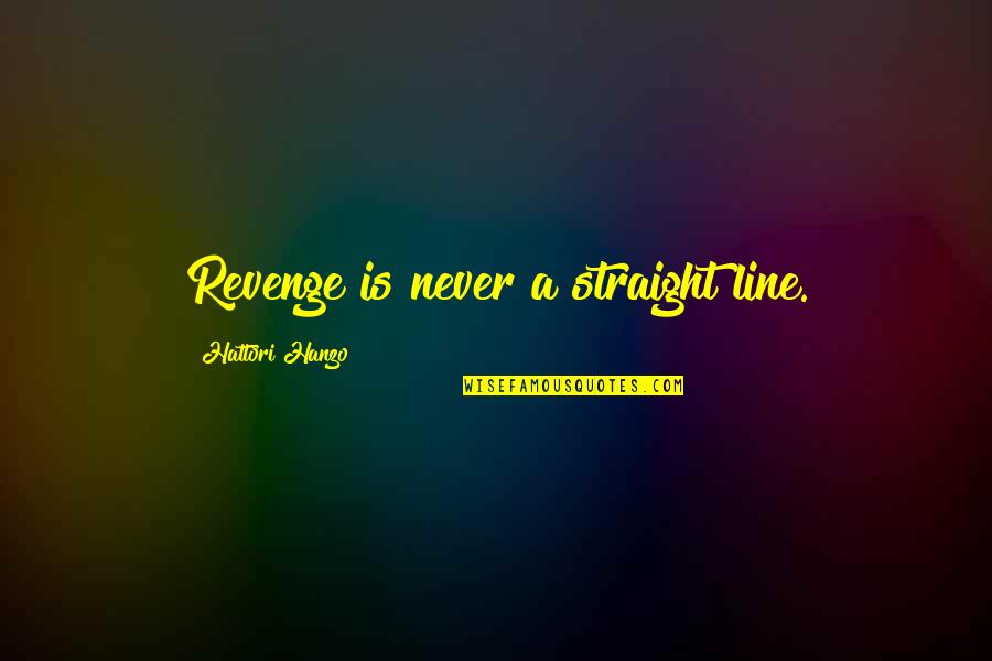 Straight Line Quotes By Hattori Hanzo: Revenge is never a straight line. Straight Line Quotes By Hattori Hanzo: Revenge is never a straight line.