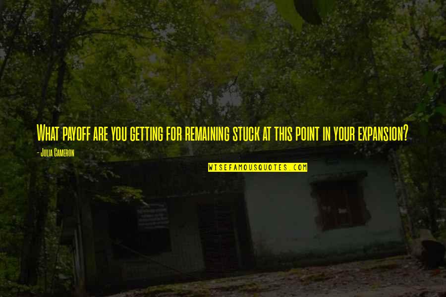 Straightline Hdd Quotes By Julia Cameron: What payoff are you getting for remaining stuck