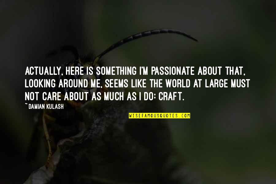 Stransky And Company Quotes By Damian Kulash: Actually, here is something I'm passionate about that,