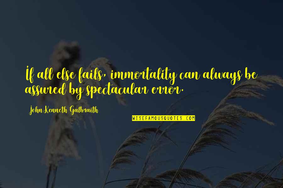 Strategic Planning Process Quotes By John Kenneth Galbraith: If all else fails, immortality can always be Strategic Planning Process Quotes By John Kenneth Galbraith: If all else fails, immortality can always be