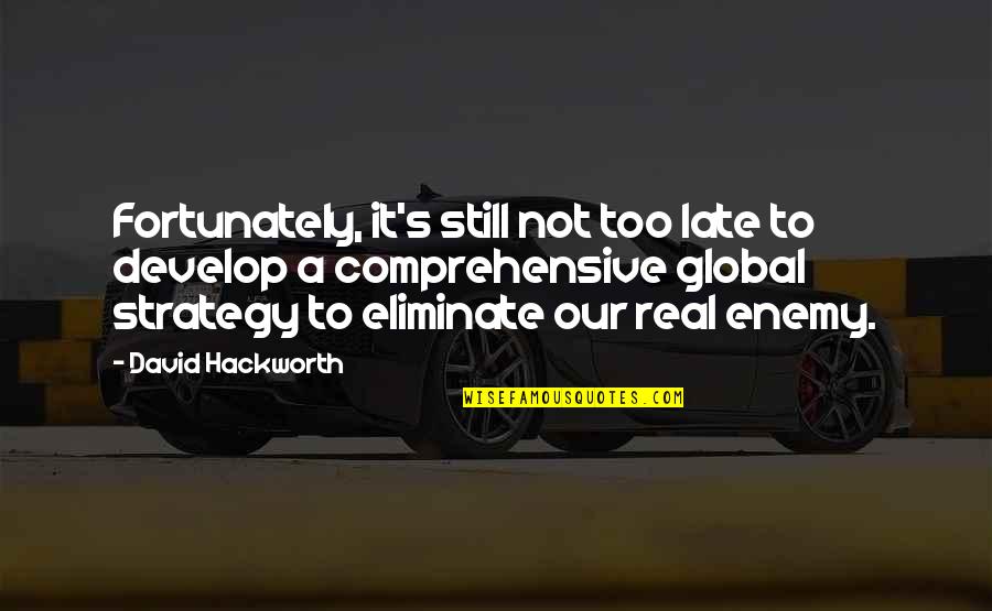 Strategy Quotes By David Hackworth: Fortunately, it's still not too late to develop Strategy Quotes By David Hackworth: Fortunately, it's still not too late to develop