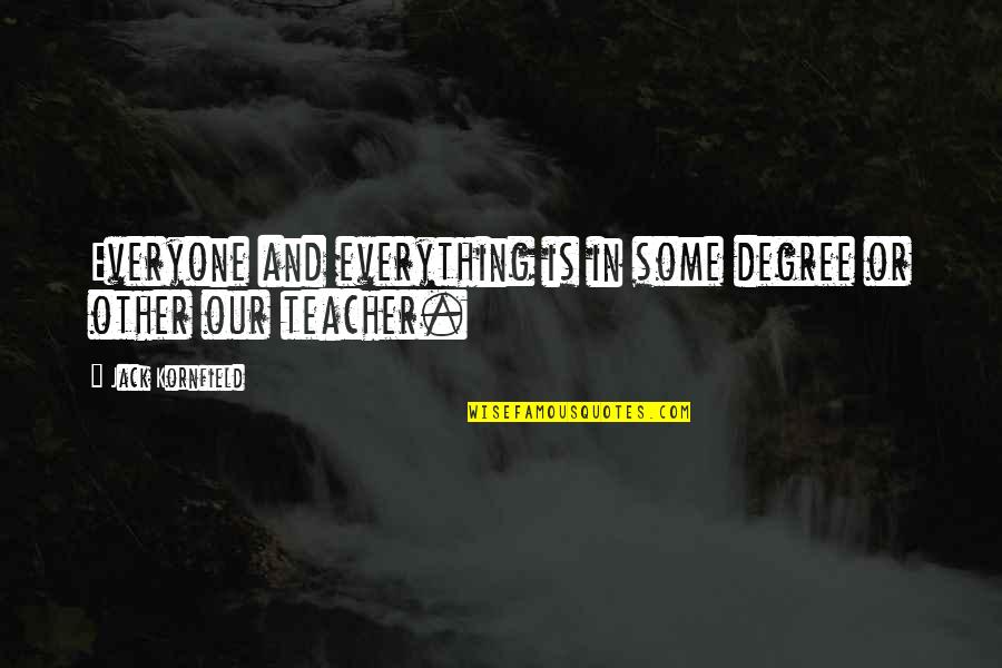 Strathclyde Pegasus Quotes By Jack Kornfield: Everyone and everything is in some degree or