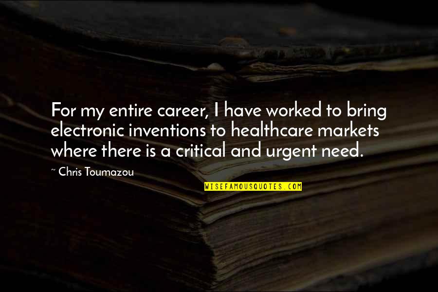 Stratonovich Integral Quotes By Chris Toumazou: For my entire career, I have worked to