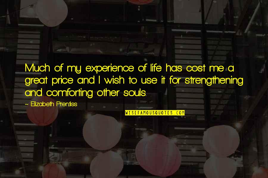 Straubes Aircraft Quotes By Elizabeth Prentiss: Much of my experience of life has cost Straubes Aircraft Quotes By Elizabeth Prentiss: Much of my experience of life has cost