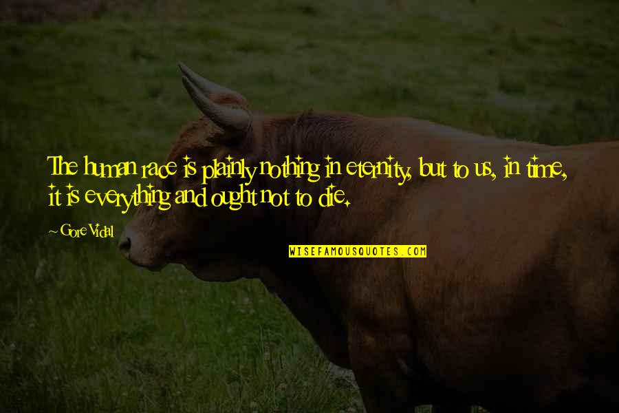 Straw Hat Luffy Quotes By Gore Vidal: The human race is plainly nothing in eternity, Straw Hat Luffy Quotes By Gore Vidal: The human race is plainly nothing in eternity,