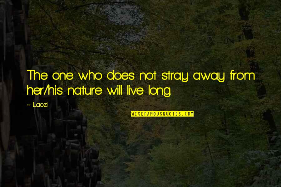 Stray Quotes By Laozi: The one who does not stray away from