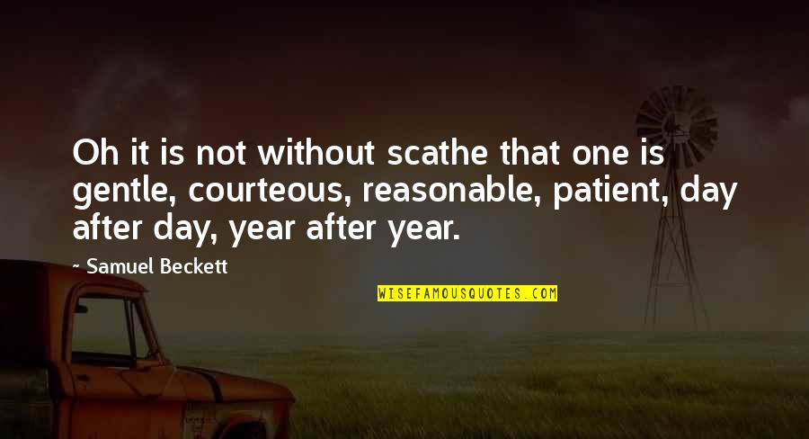Streamer Decoration Quotes By Samuel Beckett: Oh it is not without scathe that one Streamer Decoration Quotes By Samuel Beckett: Oh it is not without scathe that one