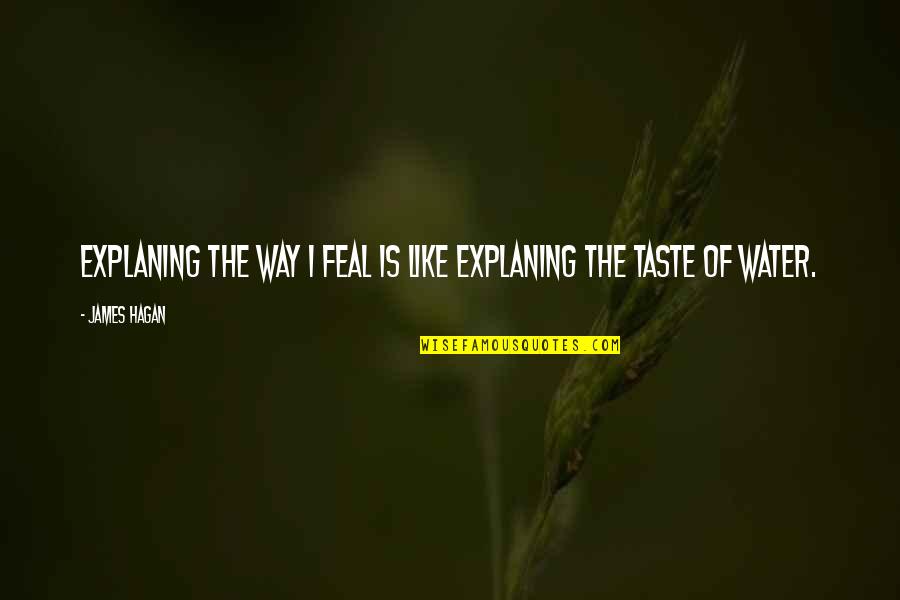 Streamersand Quotes By James Hagan: explaning the way I feal is like explaning