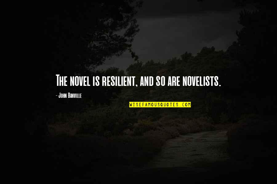 Strength During Bereavement Quotes By John Banville: The novel is resilient, and so are novelists.