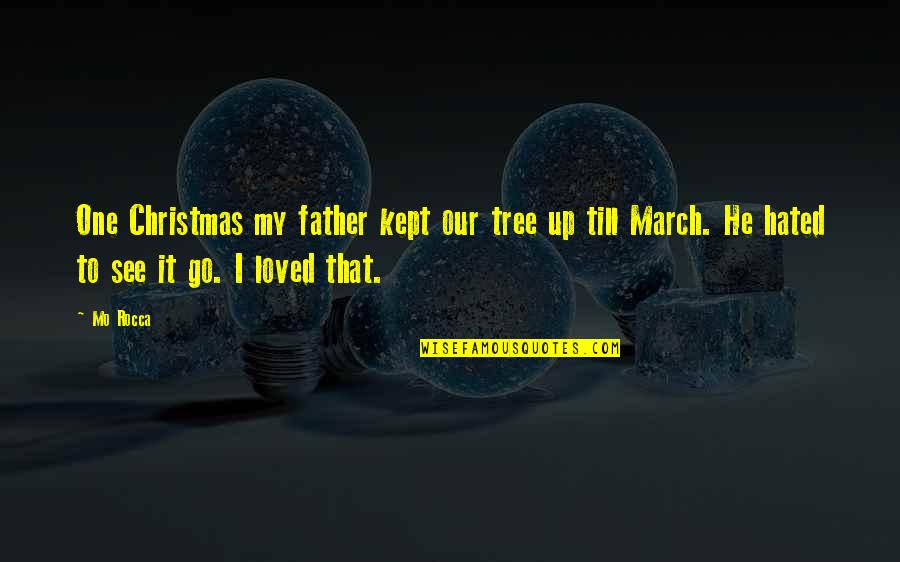 Strength Grows Quotes By Mo Rocca: One Christmas my father kept our tree up