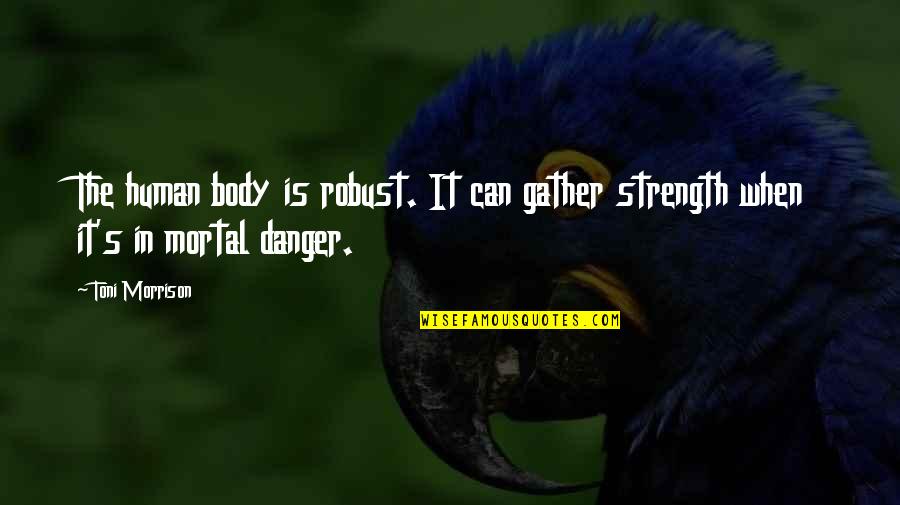 Strength In Death Quotes By Toni Morrison: The human body is robust. It can gather