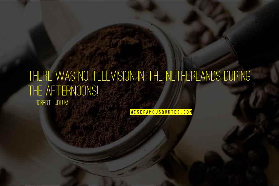 Stressed Out Brides Quotes By Robert Ludlum: there was no television in the Netherlands during