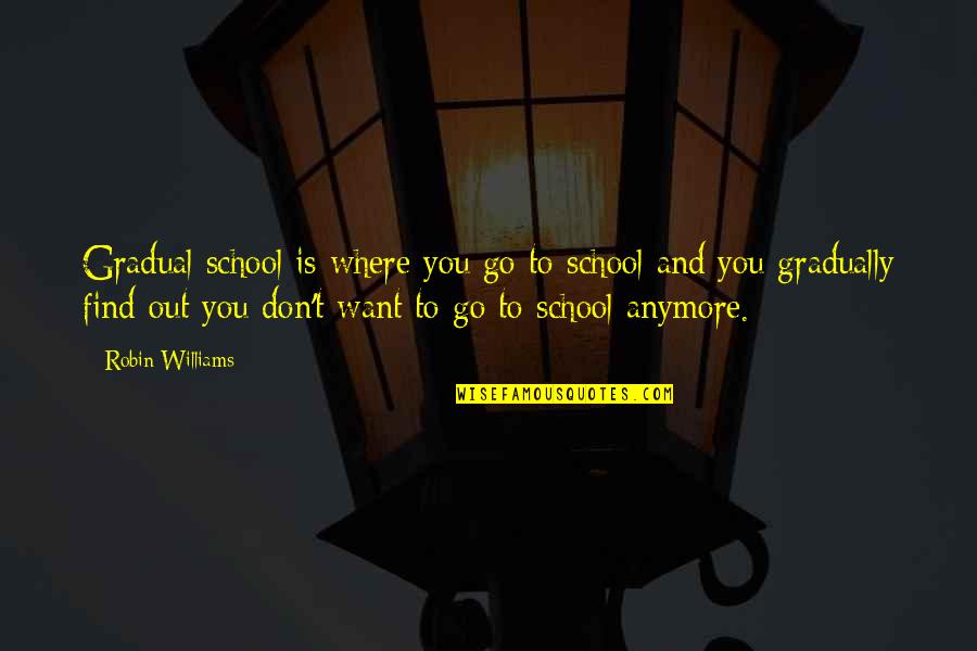 Strike Back Season 4 Quotes By Robin Williams: Gradual school is where you go to school