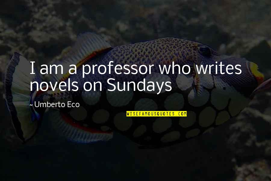 Strike Back Season 4 Quotes By Umberto Eco: I am a professor who writes novels on