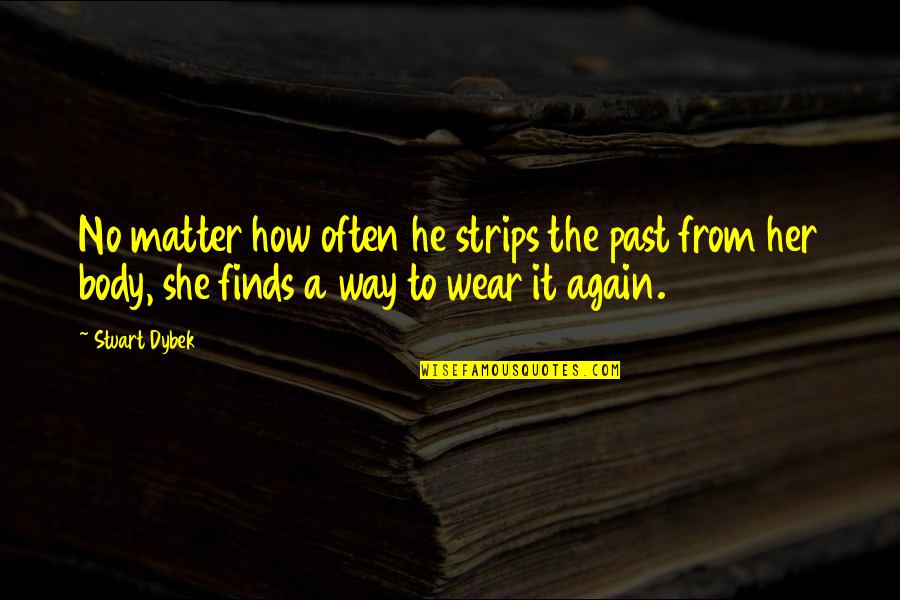 Strips Quotes By Stuart Dybek: No matter how often he strips the past