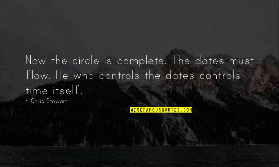 Striving To Success Quotes By Chris Stewart: Now the circle is complete. The dates must Striving To Success Quotes By Chris Stewart: Now the circle is complete. The dates must