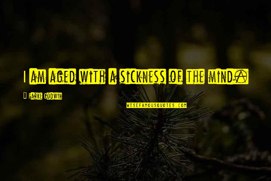 Stroke Quotes By Parke Godwin: I am aged with a sickness of the