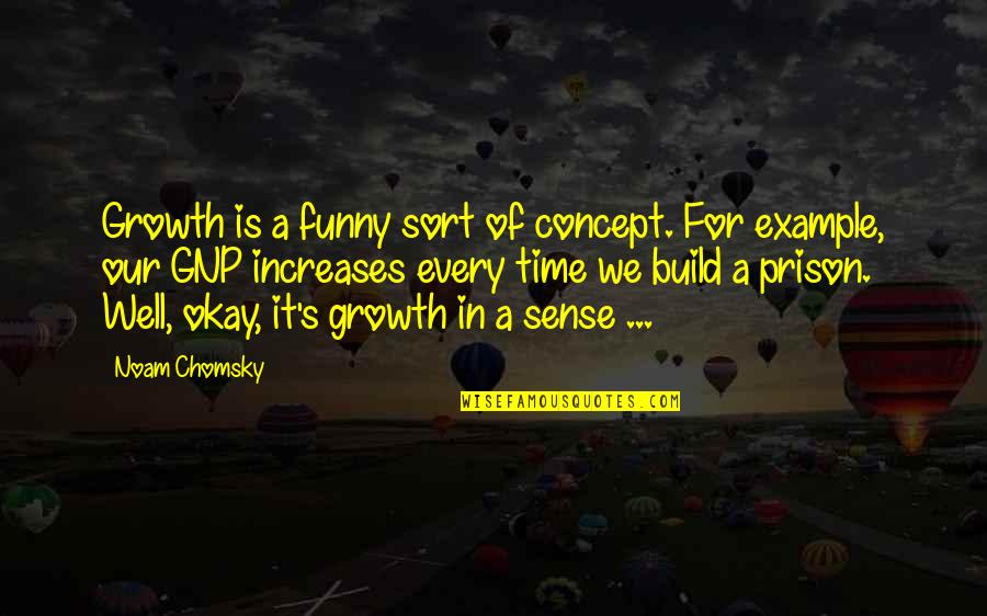 Strong But Heartbroken Quotes By Noam Chomsky: Growth is a funny sort of concept. For