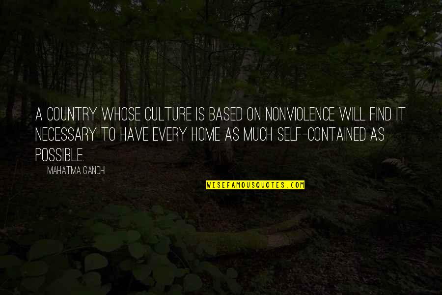 Strong Gym Quotes By Mahatma Gandhi: A country whose culture is based on nonviolence Strong Gym Quotes By Mahatma Gandhi: A country whose culture is based on nonviolence