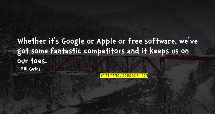 Strong Single Female Quotes By Bill Gates: Whether it's Google or Apple or free software,