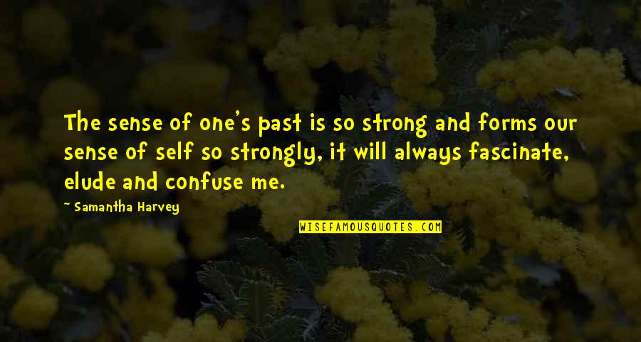 Strong Will Quotes By Samantha Harvey: The sense of one's past is so strong
