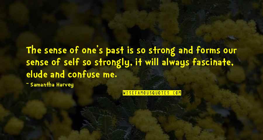 Strongly Quotes By Samantha Harvey: The sense of one's past is so strong