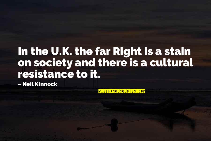 Strubs Red Quotes By Neil Kinnock: In the U.K. the far Right is a