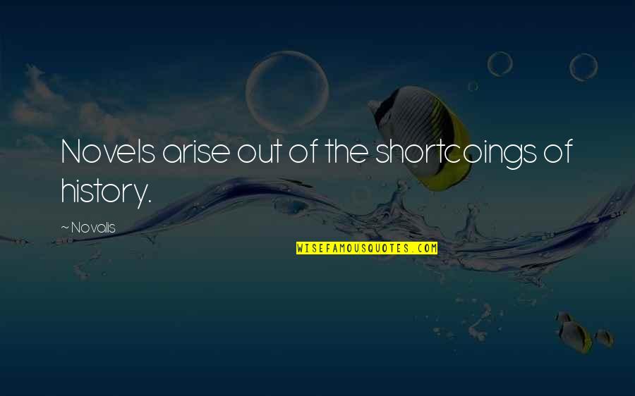 Struggling Father Quotes By Novalis: Novels arise out of the shortcoings of history.