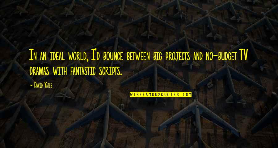 Struikelblokke Quotes By David Yates: In an ideal world, I'd bounce between big Struikelblokke Quotes By David Yates: In an ideal world, I'd bounce between big