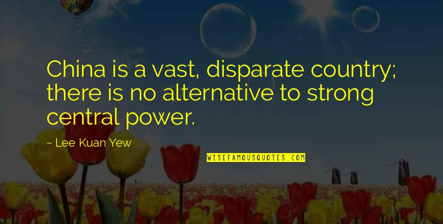 Struiken Kopen Quotes By Lee Kuan Yew: China is a vast, disparate country; there is