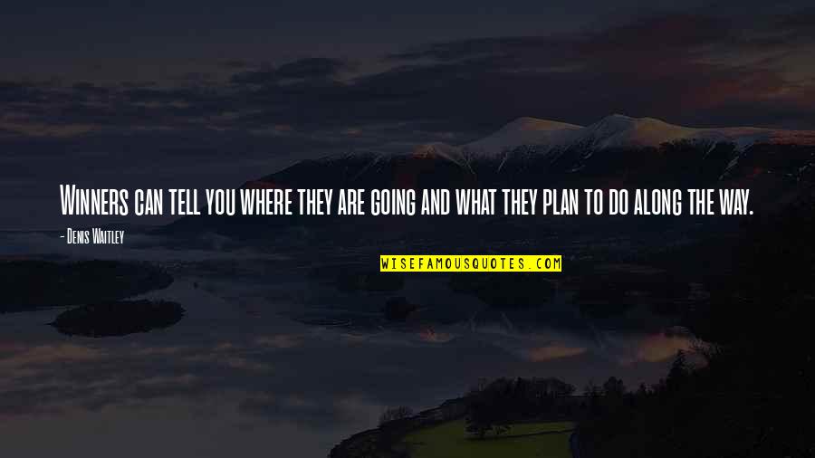 Struttura Testo Quotes By Denis Waitley: Winners can tell you where they are going