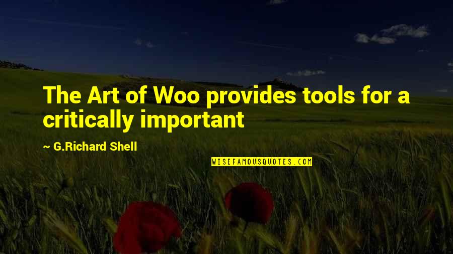 Stuck In One Place Quotes By G.Richard Shell: The Art of Woo provides tools for a