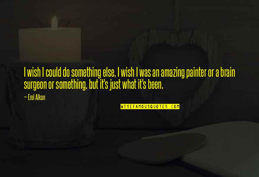 Stuckert Road Quotes By Erol Alkan: I wish I could do something else, I