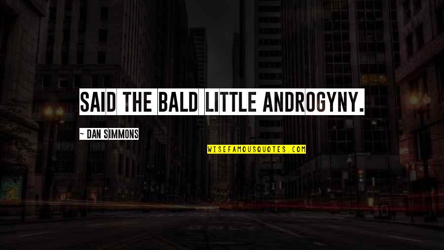 Studenberg Law Quotes By Dan Simmons: said the bald little androgyny. Studenberg Law Quotes By Dan Simmons: said the bald little androgyny.