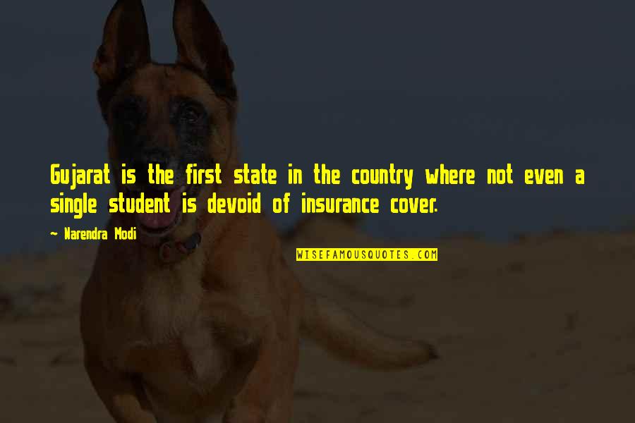 Student Education Quotes By Narendra Modi: Gujarat is the first state in the country