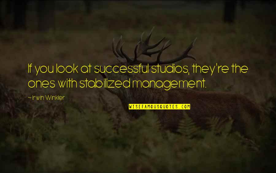 Studios Quotes By Irwin Winkler: If you look at successful studios, they're the