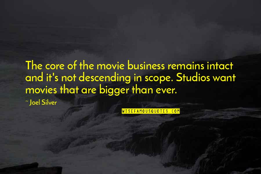 Studios Quotes By Joel Silver: The core of the movie business remains intact