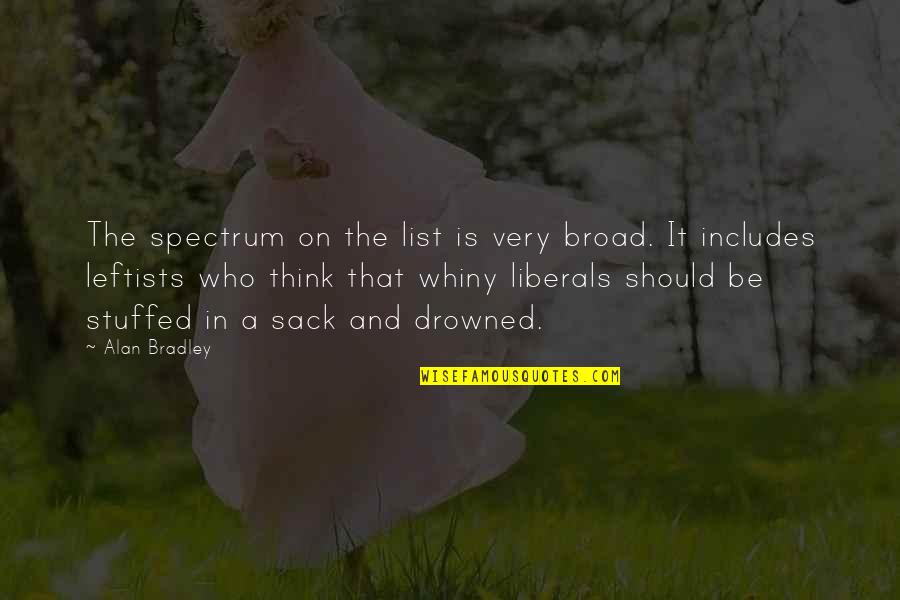 Stuffed Quotes By Alan Bradley: The spectrum on the list is very broad.