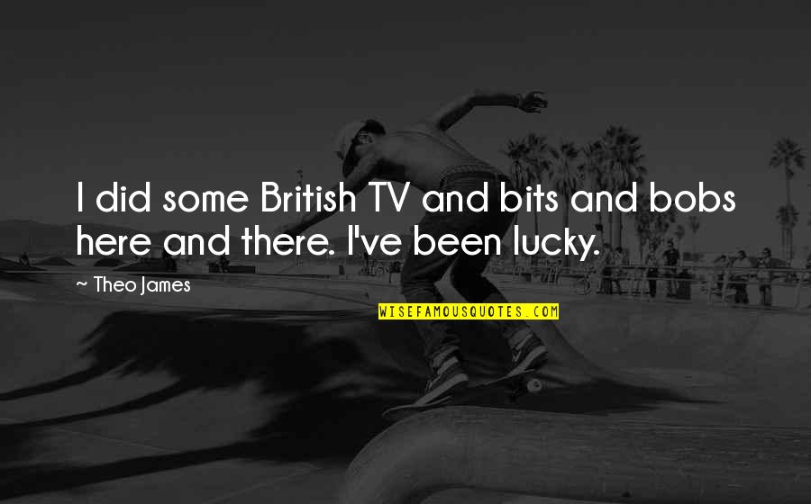 Stultified Quotes By Theo James: I did some British TV and bits and