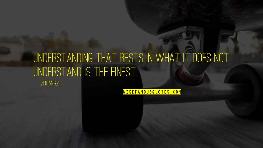 Stun Gun Funny Quotes By Zhuangzi: Understanding that rests in what it does not
