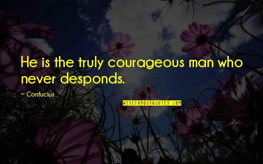 Stunpike Quotes By Confucius: He is the truly courageous man who never