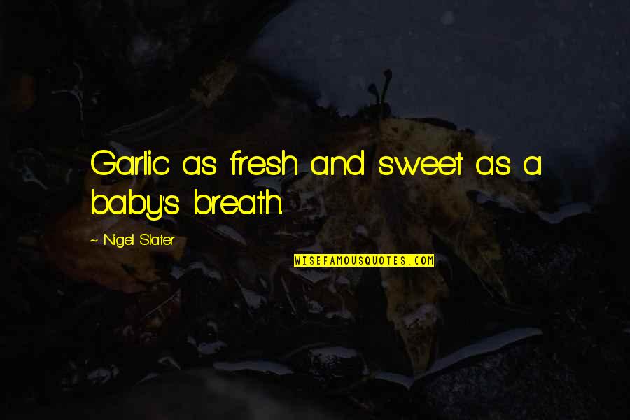 Stupid Peta Quotes By Nigel Slater: Garlic as fresh and sweet as a baby's Stupid Peta Quotes By Nigel Slater: Garlic as fresh and sweet as a baby's