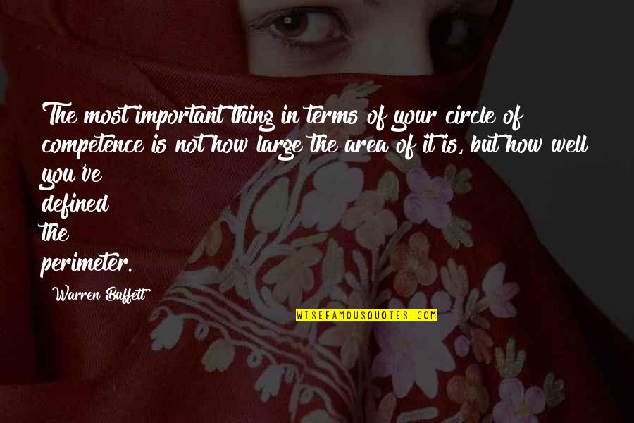 Stupid Things Happen Quotes By Warren Buffett: The most important thing in terms of your Stupid Things Happen Quotes By Warren Buffett: The most important thing in terms of your